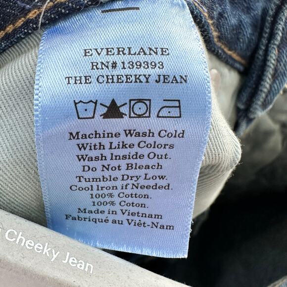 Everlane The 90s Cheeky Jean Straight Leg Ripped Knee NWT - Picture 11 of 11